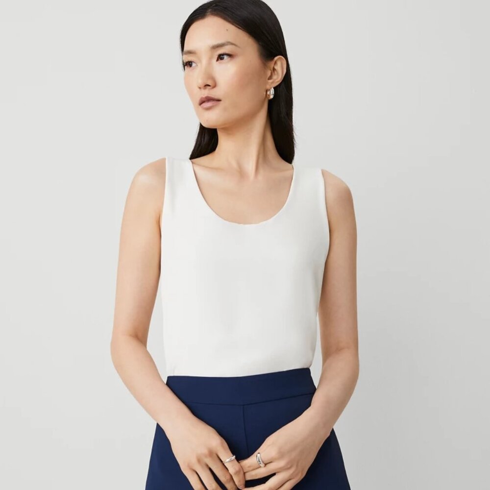 Ann Taylor - Mixed Media Tank Top